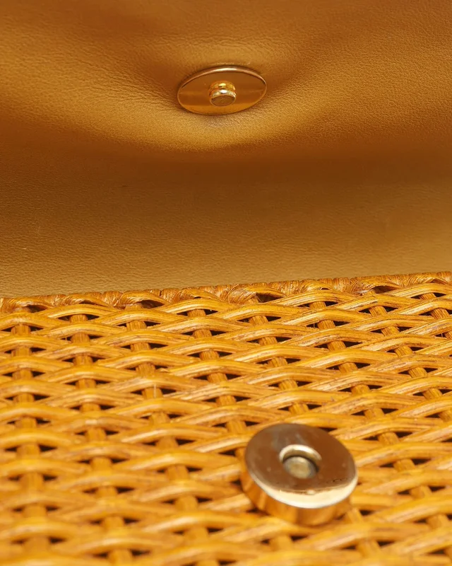 Chanel CC 2001s Timeless Picnic Wicker Flap Bag in Raffia from A Retro Tale, photo 8 of 11