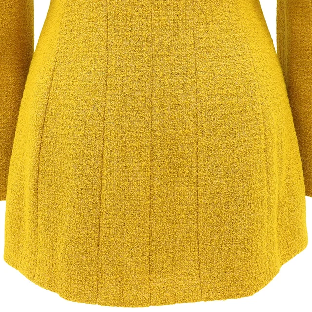 Chanel 1995 Made Logo Button Jacket #36 Mustard from VINTAGE QOO TOKYO, photo 2 of 2