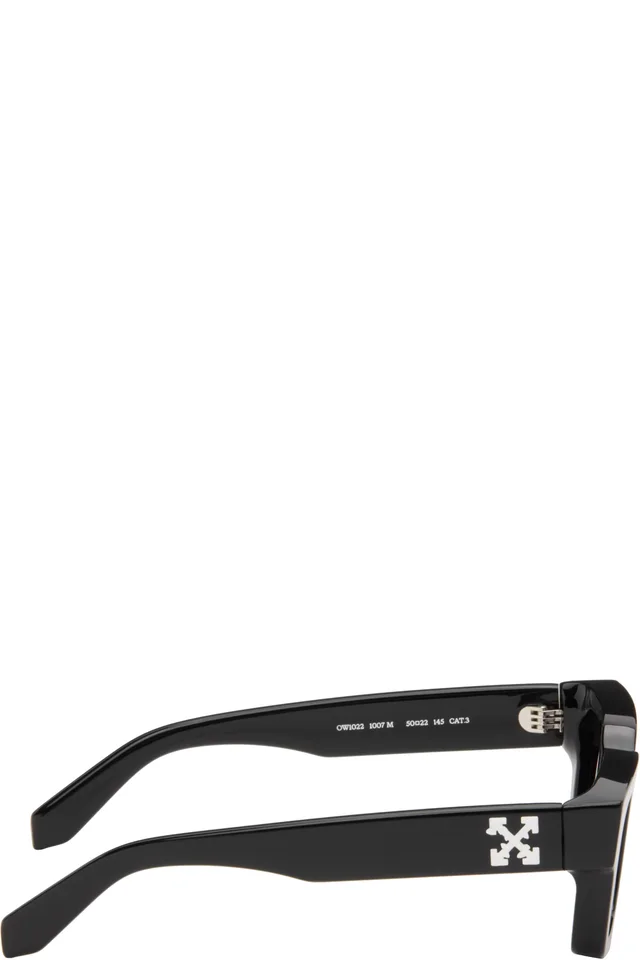 Off-White Black Virgil Sunglasses, photo 2 of 4 from SSENSE