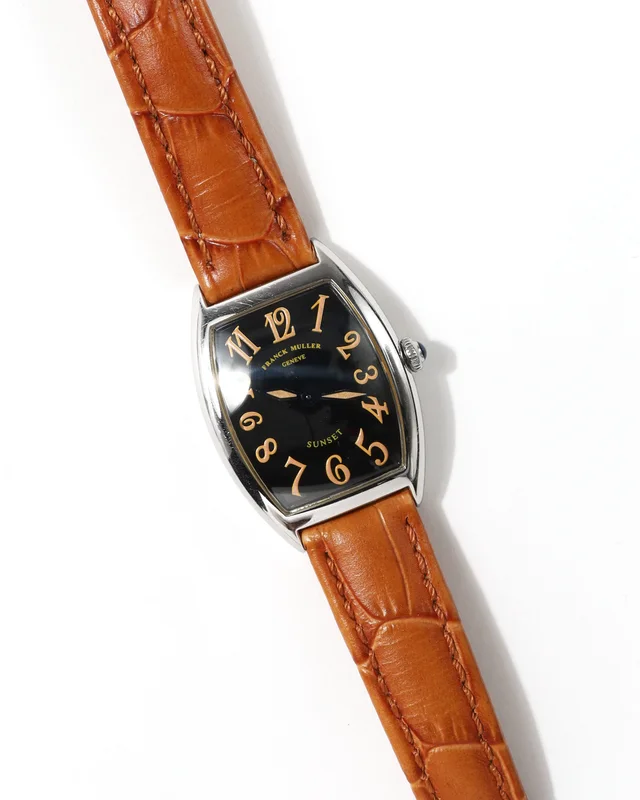 Franck Muller Sunset 25mm Watch in Crocodile from A Retro Tale