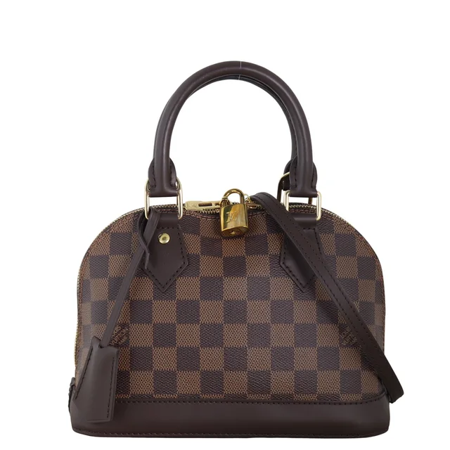 Louis Vuitton Alma BB Damier Ebene in Brown Coated canvas from Luxe.It.Fwd