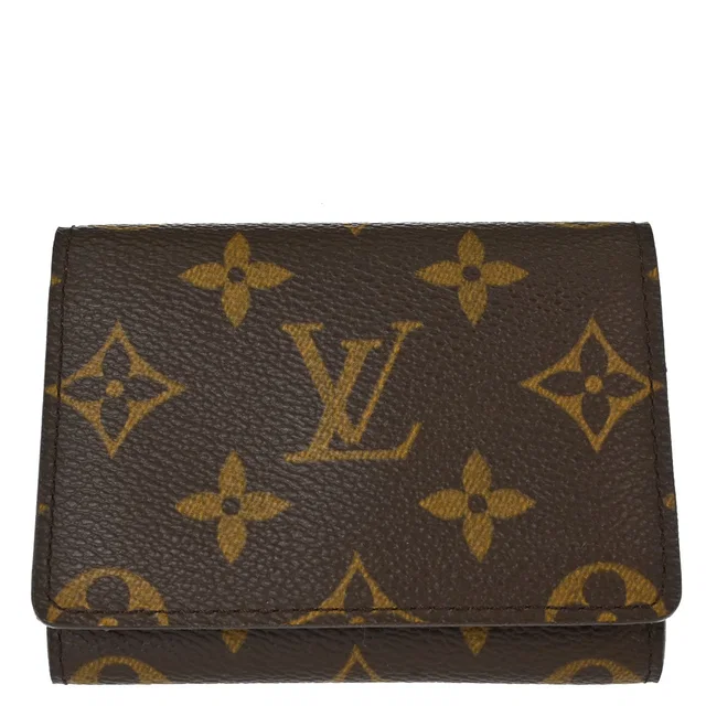 Louis Vuitton Monogram Enveloppe Carte De Visite Cardholder M62920 in Coated canvas from AMORE Vintage Tokyo