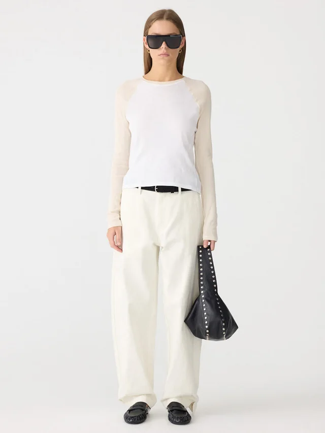 Bassike Panelled Baby Long Sleeve T-Shirt from bassike, photo 1 of 1