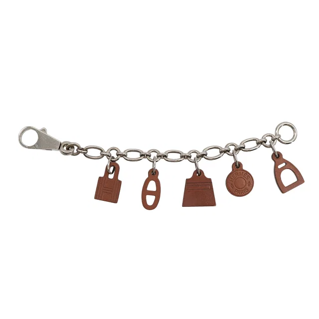 Hermès Bag Charm AMULETTES5 Fauve Veau Barenia in Calfskin from Luxury Promise