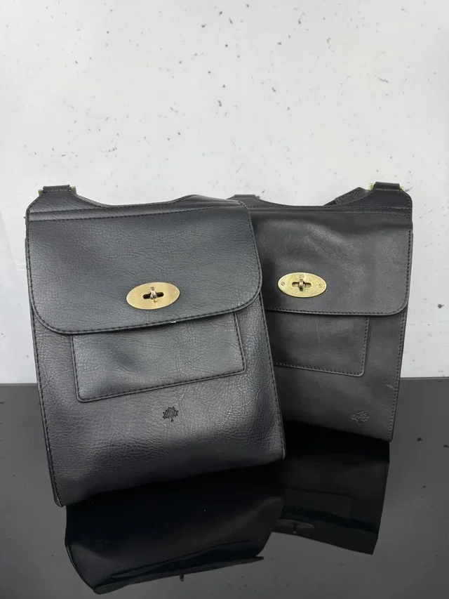 Vtg Mulberry Antony Leather Messenger Bag Black England in black Leather from Grailed