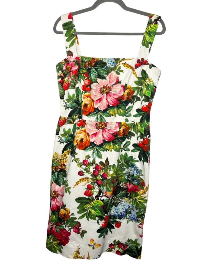 D&G Floral Orchard Print Cotton Dress from Revivre