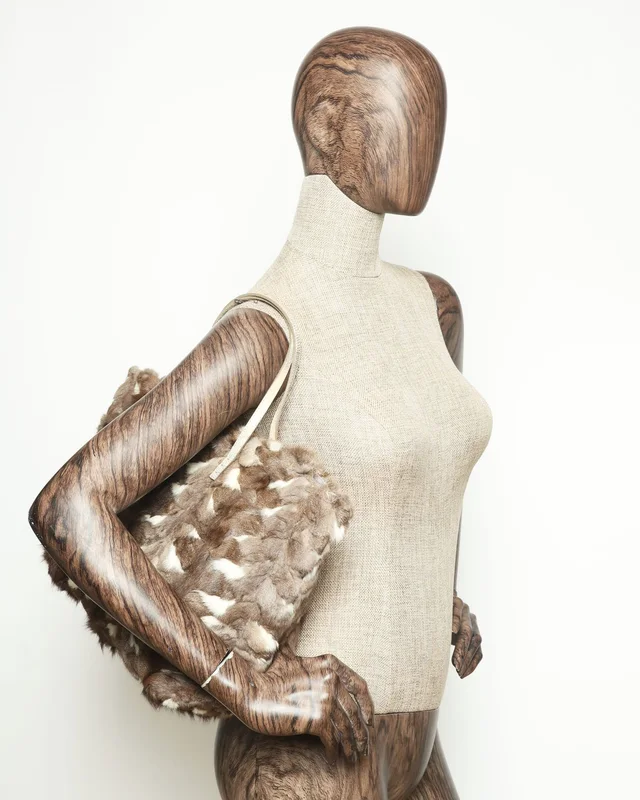 Fendi Fur Tote Bag in Satin from A Retro Tale, photo 6 of 7