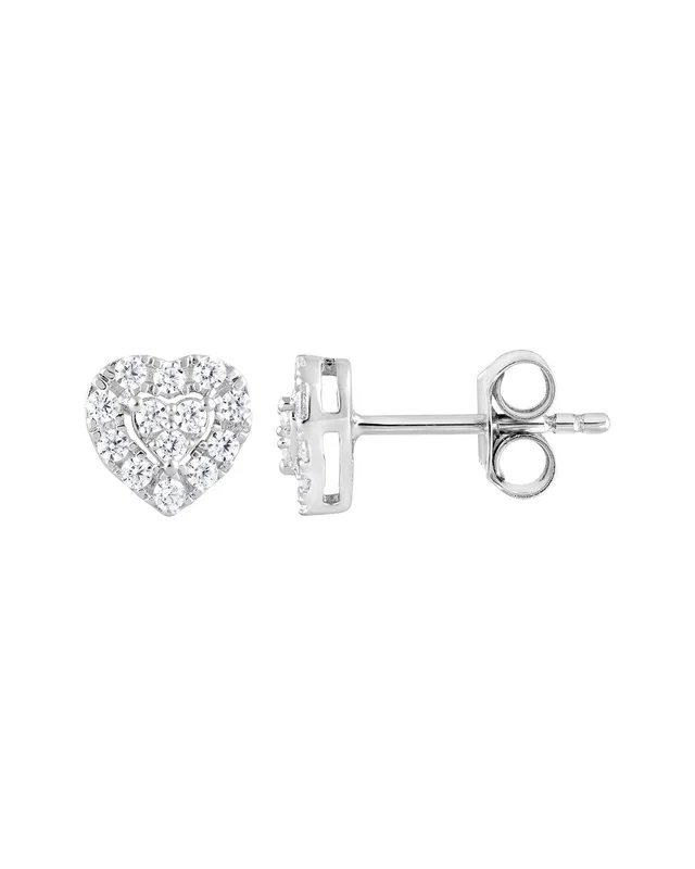 Lab Grown Diamonds Silver 0.26 ct. tw. Lab-Grown Diamond Studs, image 1 of 1 from Gilt