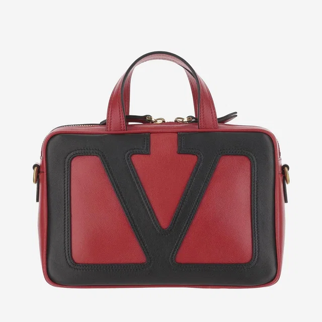 Valentino Garavani Top Handle Bag — Red Lambskin Leather in Red Lambskin from HEWI