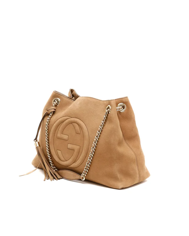 Gucci Soho Chain Suede Tote Bag in Suede from A Retro Tale, photo 2 of 9