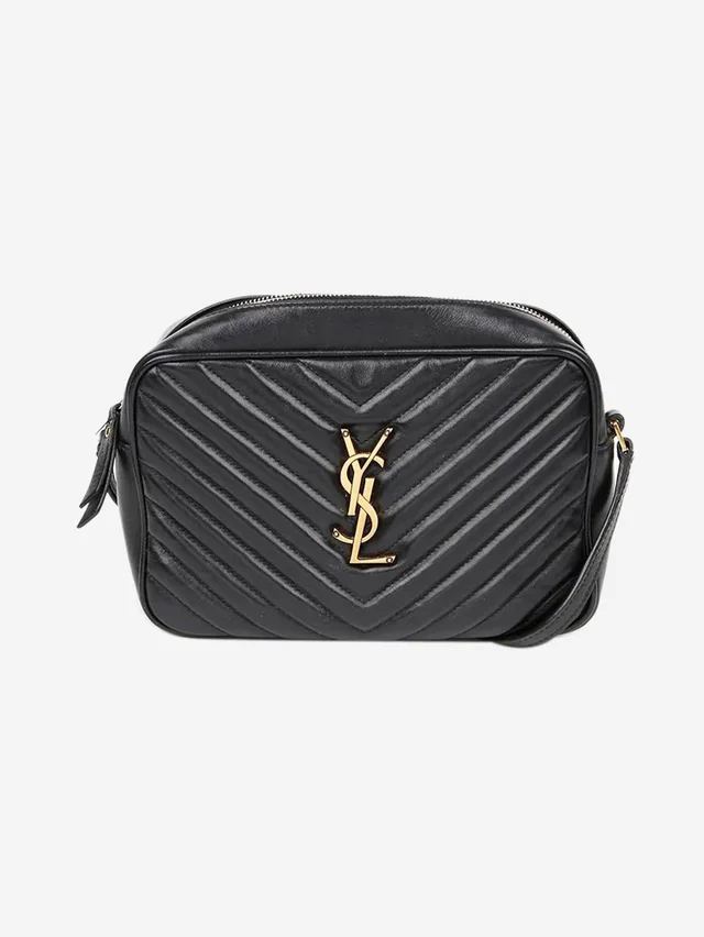 Saint Laurent Black Paris Lou Camera bag in Black Leather from Sign of the Times