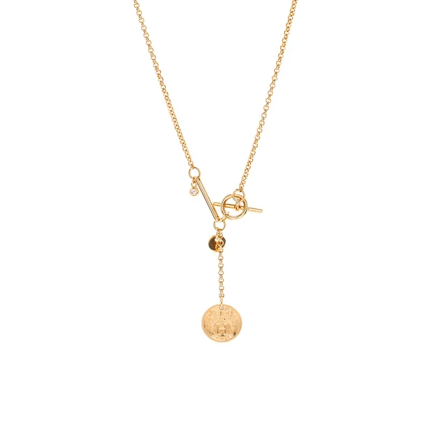 Hermès Ex-Libris pendant, small model rose gold in Pink from EMIER