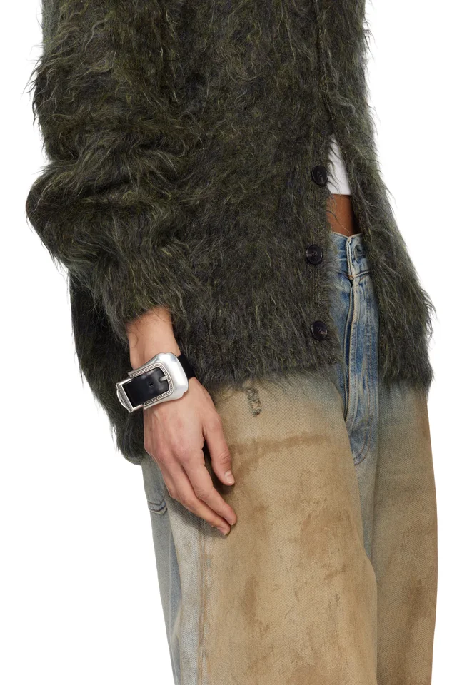 Toga Pulla Leather Bangle Bracelet, photo 3 of 3 from SSENSE