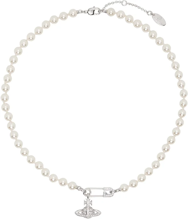 Vivienne Westwood Lucrece Faux-Pearl Necklace, photo 3 of 4 from SSENSE