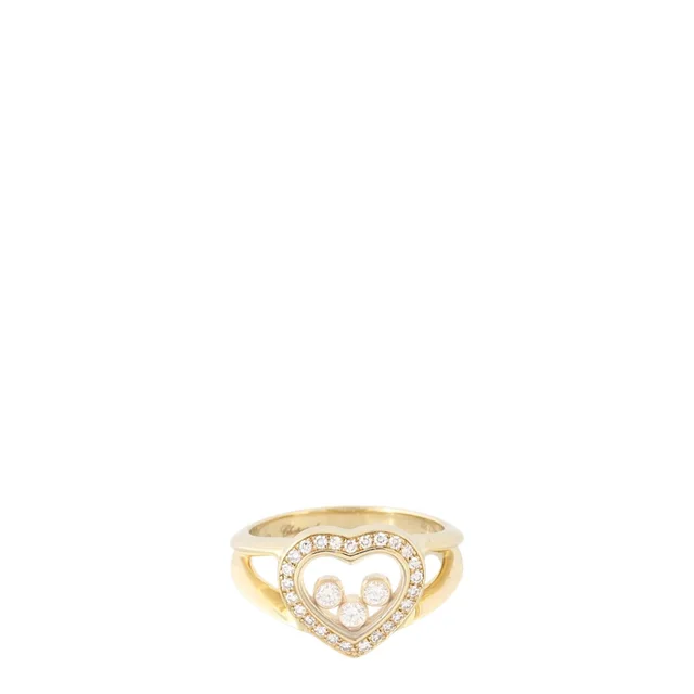 Chopard Happy Diamond Heart 18k Yellow Gold Ring in Yellow from Luxe.It.Fwd