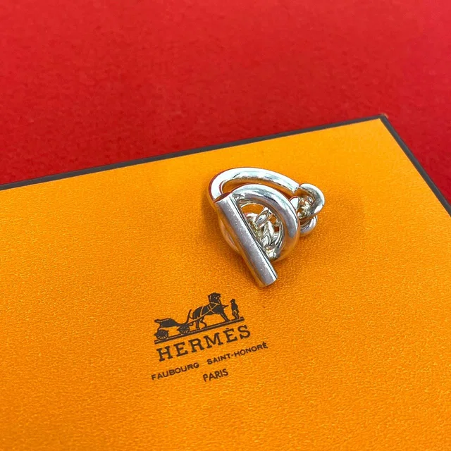 Hermès Croisette Ring 925 Sterling Silver in Silver from The Reluxe