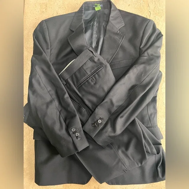 Loro Piana Super 120’s Vintage Wool Black Suit Men’s Large Italian Made in black Wool from Poshmark