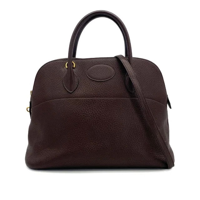 Hermès Bolide 35 Havane Fjord Hand Shoulder Bag 1995 Circle Y Gold Hardware 90317921 from Luxury Promise