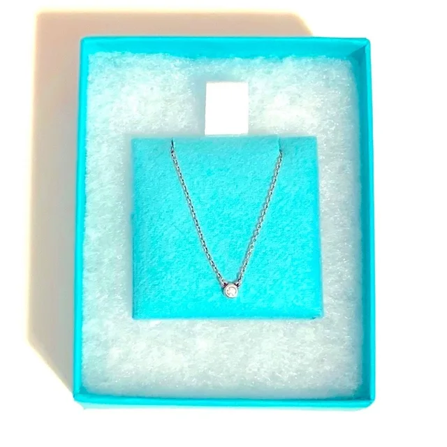 Tiffany & Co. Diamonds By The Yard Single Diamond Pendant (Sterling Silver) in silver|gray from Poshmark