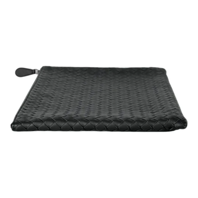Bottega Veneta Grey Leather Clutch in Grey Leather from Luxury Promise, photo 4 of 7