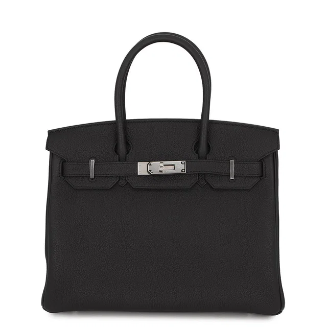 Hermès Birkin Black Togo Leather Size 30 in Black Togo leather from GALLERY RARE