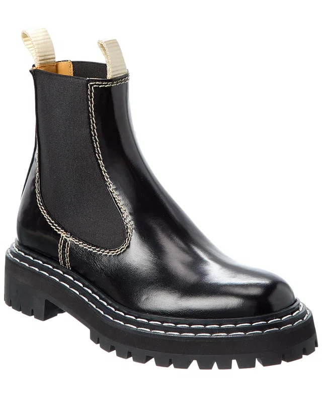 Proenza Schouler Leather Chelsea Boot in https://asset1.ruecdn.com/images/sw/131332/1313320923_RLSW_black.jpg, image 1 of 1 from Gilt