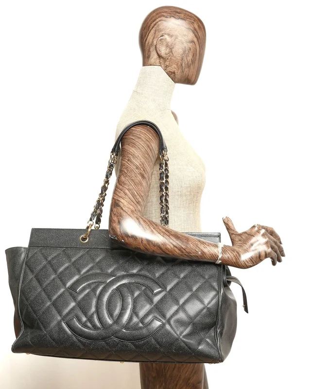 Chanel Caviar XXL Weekender Grand Shopping Tote Bag in Caviar leather from A Retro Tale, photo 10 of 10