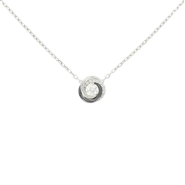 Cartier 18K White Gold Ceramic Diamond Necklace in White Ceramic from LuxUness