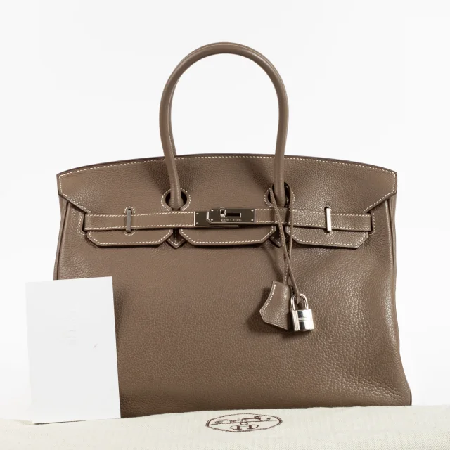 Hermès Birkin 35 Etoupe Togo PHW in Taupe Togo leather from Labellov, photo 2 of 13