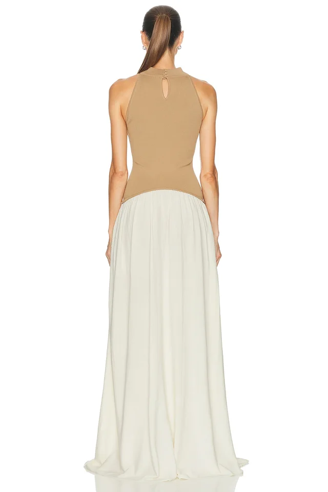 Solid & Striped The Isola Dress in Beige, photo 2 of 2 from FWRD