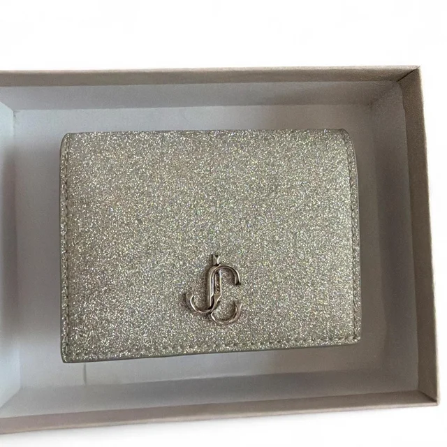 Jimmy Choo Women's Wallets - Silver/Gold in silver|gold|gray from Depop, photo 1 of 1