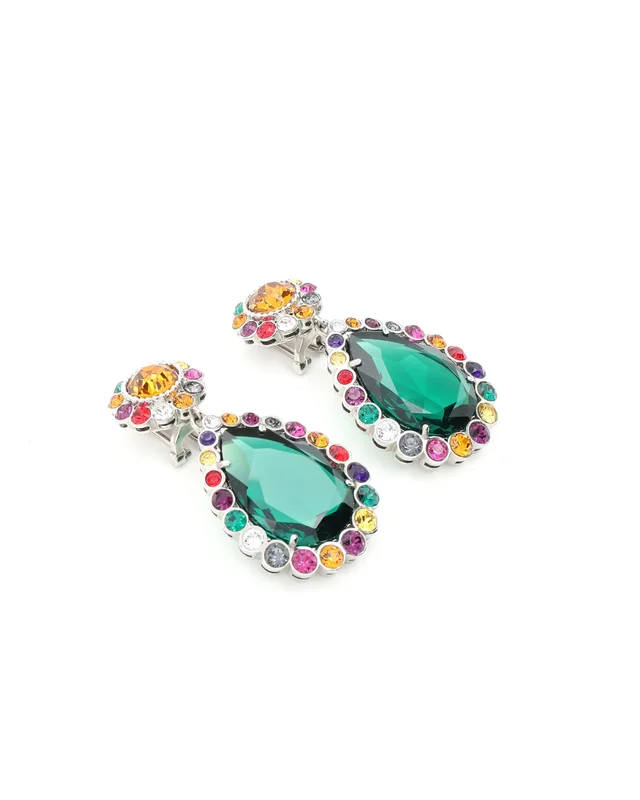 Miu Miu Rhinestone Clip-on Earrings from A Retro Tale, photo 3 of 4