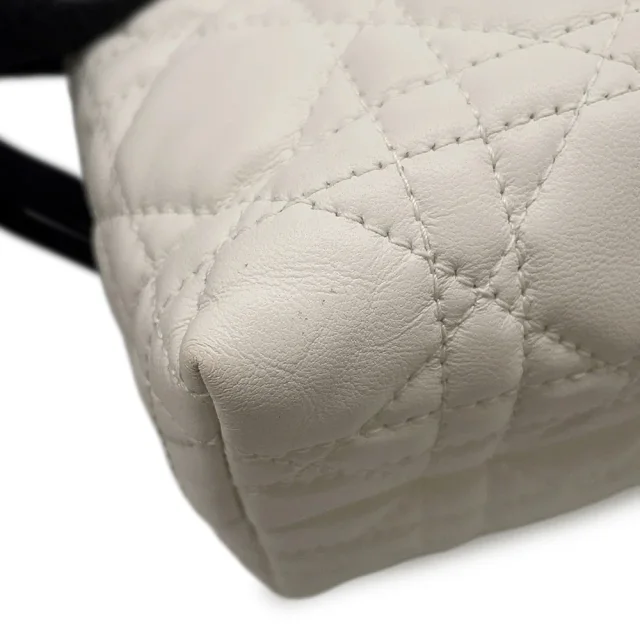 Dior Jolie Top Handle Mini Bag WhiteS3123UNJB Lambskin Faux Pearl in Lambskin from GALLERY RARE, photo 7 of 15