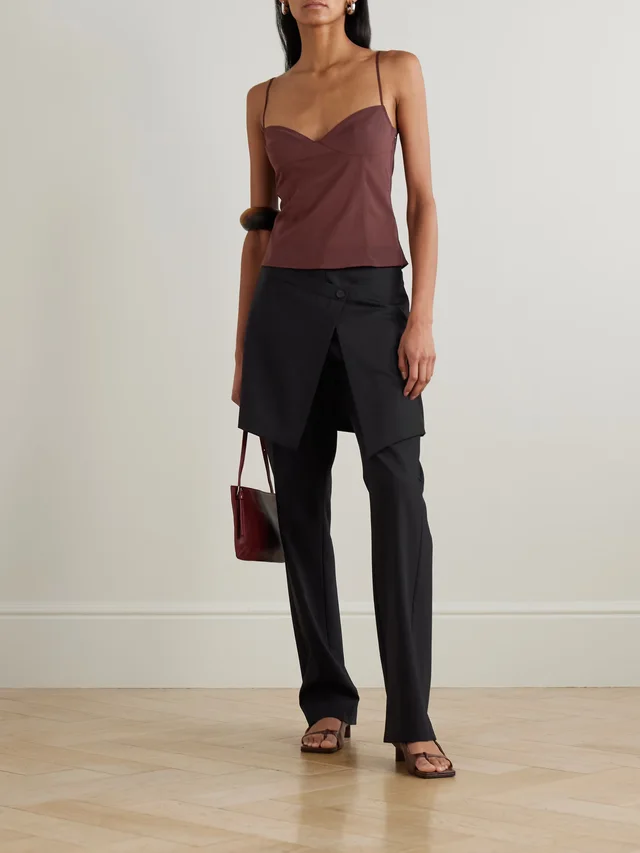 ST. AGNI Stretch-silk organza camisole in Purple, photo 2 of 2 from NET-A-PORTER (Canada)