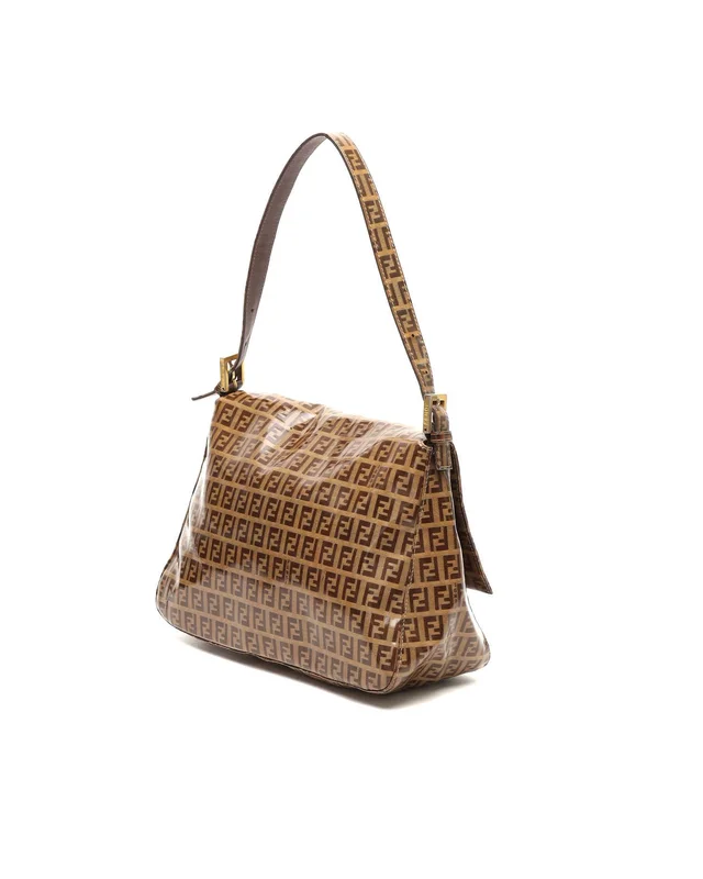 Fendi Vinyl Zucchino Mamma Forever Baguette Bag in Canvas from A Retro Tale, photo 3 of 12