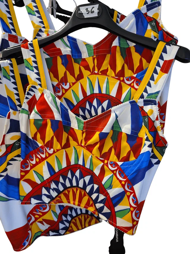 Dolce & Gabbana Crop top Carretto Print from Luxury Promise