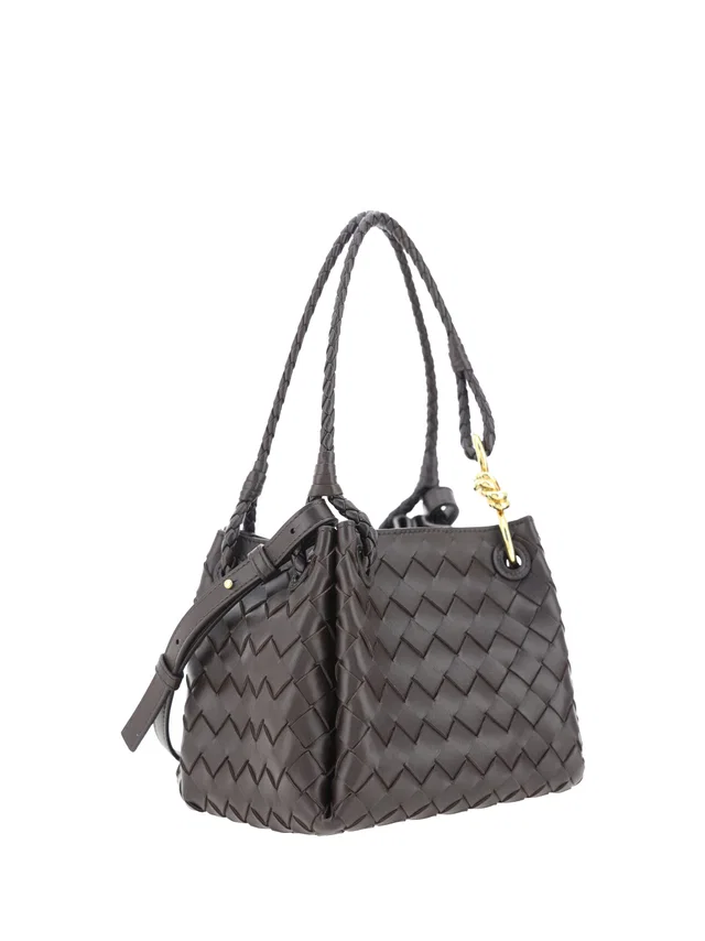 Bottega Veneta Shoulder Bag — Gray Lambskin in Grey Lambskin from HEWI