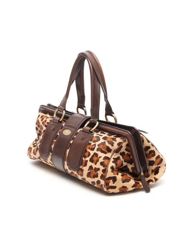 Celine Ella Leopard Ponyhair Hobo Bag in Denim from A Retro Tale, photo 3 of 10
