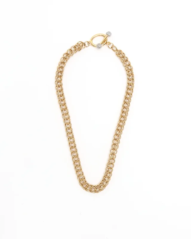 Givenchy Chain Necklace in Silk from A Retro Tale, photo 2 of 4