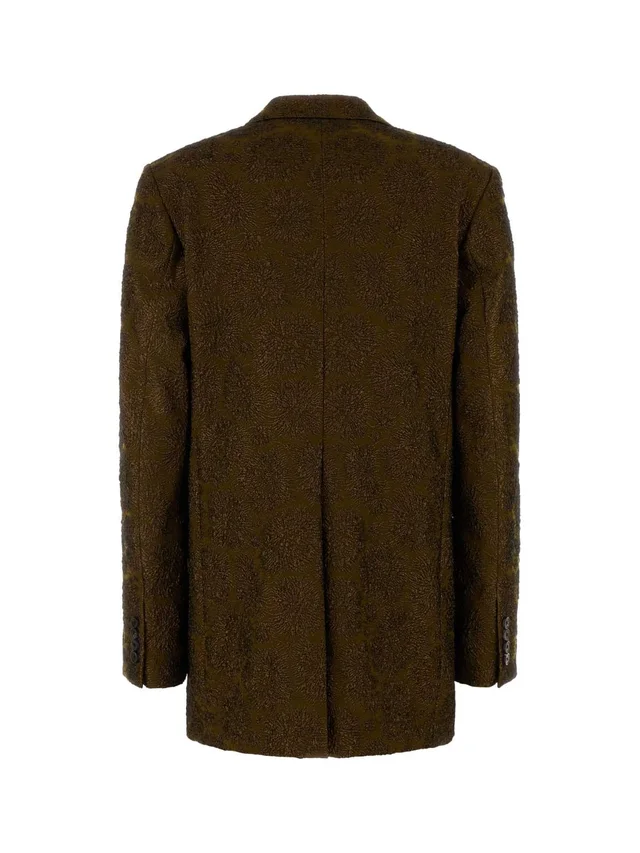 Dries Van Noten Textured Single-Breasted Blazer, photo 2 of 2 from SENSER