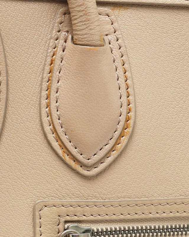 Celine Micro Luggage Tote Bag in Leather from A Retro Tale, photo 7 of 14