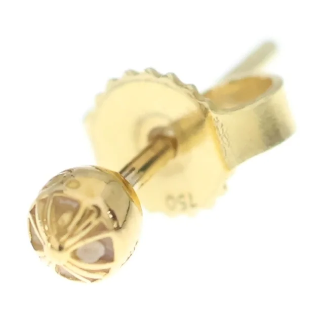 Chrome Hearts 22 Stud Ball Mini Cross Earrings Gold in Gold from The Reluxe