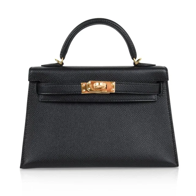Hermès Kelly 20 Black Epsom GHW #K - New in Black Epsom leather from Luxury Promise