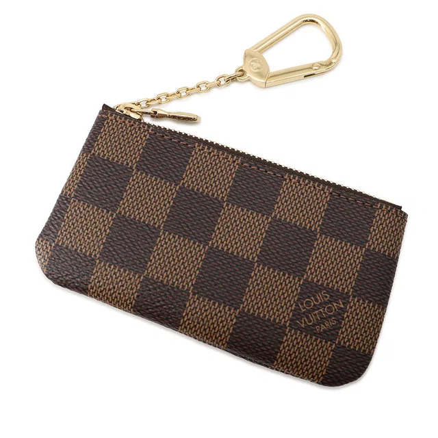 Louis Vuitton Card Key Case Pochette Cles BrownN62658 Damier Ebene Canvas in Brown Canvas from GALLERY RARE
