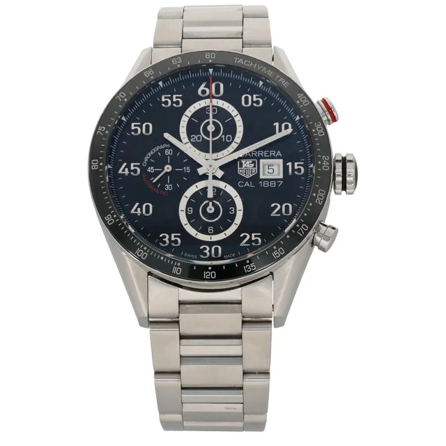 TAG Heuer Carrera CAR2A10-0 43mm Stainless Steel Watch from H&T