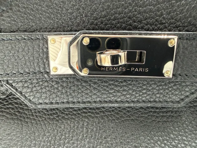 LONDON LOCATED* PRELOVED HERMÈS JPG SHOULDER BIRKIN BLACK Togo Leather in Black Togo leather from Luxury Promise, photo 22 of 31