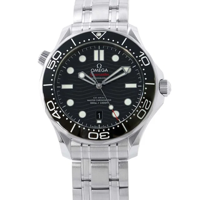 Omega Seamaster Diver 300M W42mm Stainless Steel Black Dial210.30.42.20.01.001 in Black from GALLERY RARE