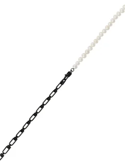 EÉRA Chain & pearl double Reine necklace in 0% Pearl, 0% Sterling Silver, photo 5 of 5 from LUISAVIAROMA