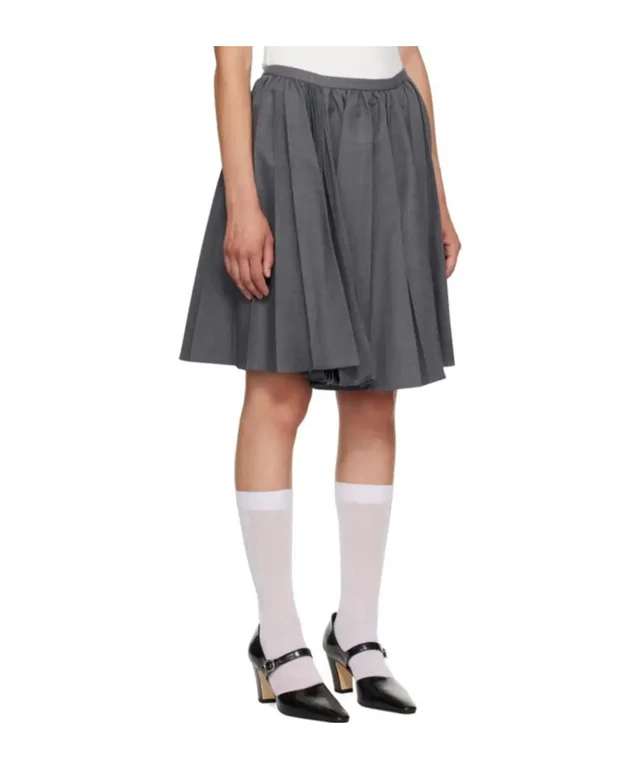 SHUSHU/TONG High-Waist Pleated Skirt, photo 3 of 4 from SENSER