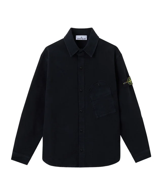 Stone Island logo-patch button-up shirt from SENSER, photo 1 of 1